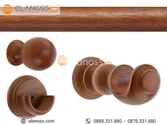 Thanh treo rèm gỗ